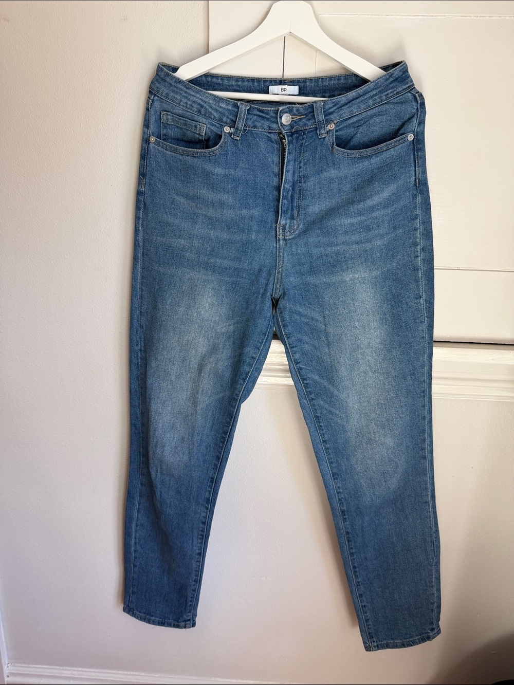 BP High-Rise Blue Tapered Jeans